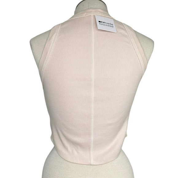 LAmade Paradise Cove Cropped Racerfront NEW Size Small Color Petal - Picture 3 of 5